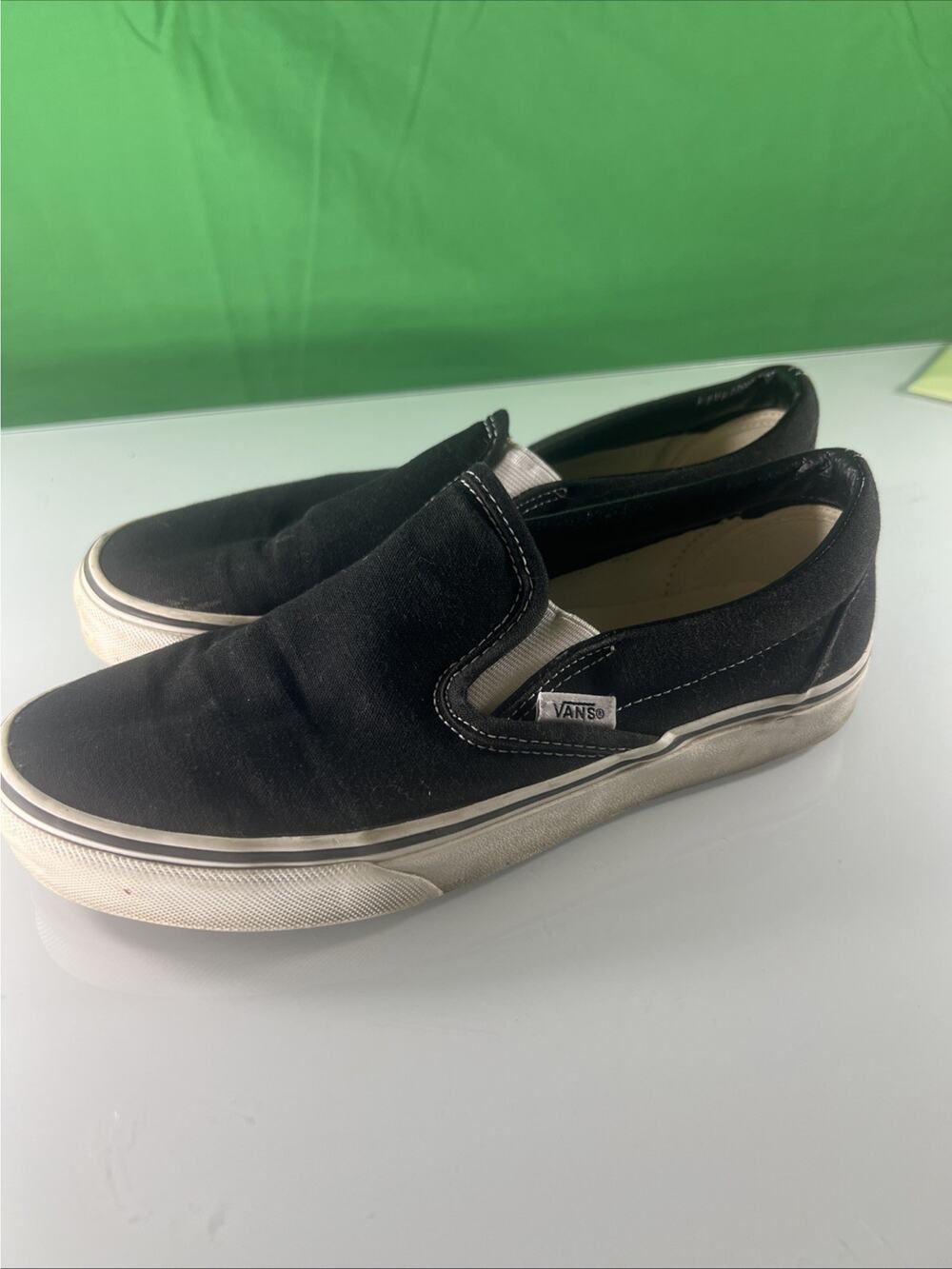 Vans Slip On Black/white Mens 6 Used